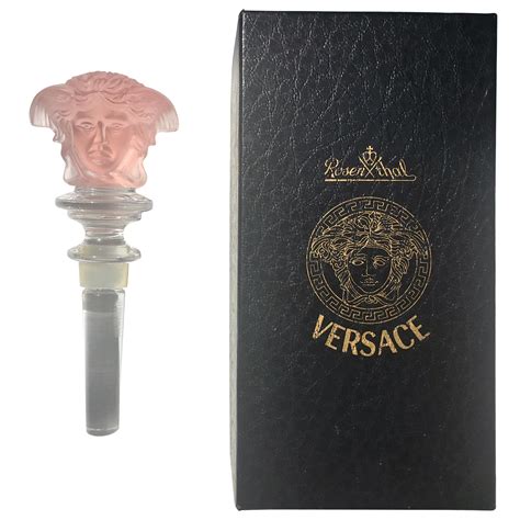 versace rosenthal glass bottle stopper|Versace medusa bottle stopper.